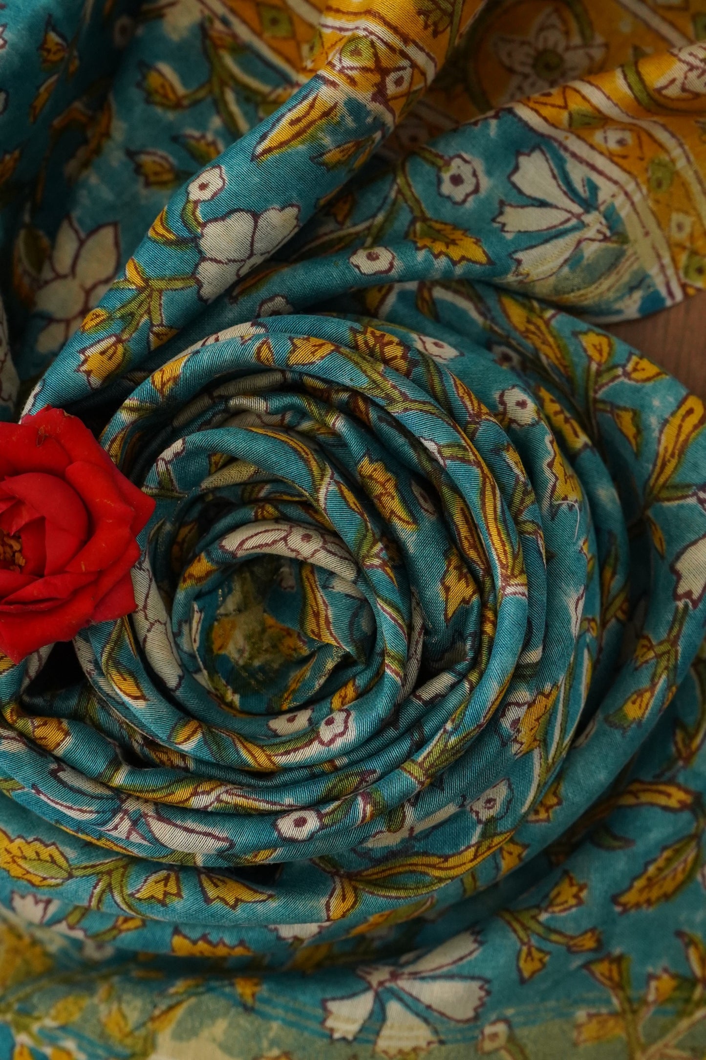 Hand Block Printed Chanderi Silk Cotton Dupatta
