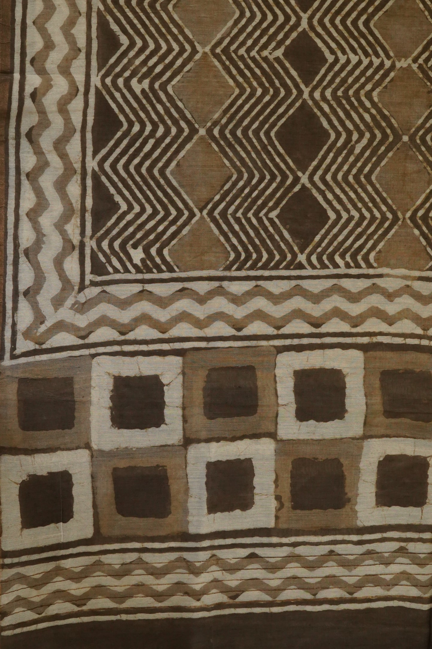 Hand Block Printed Chanderi Silk Cotton Dupatta