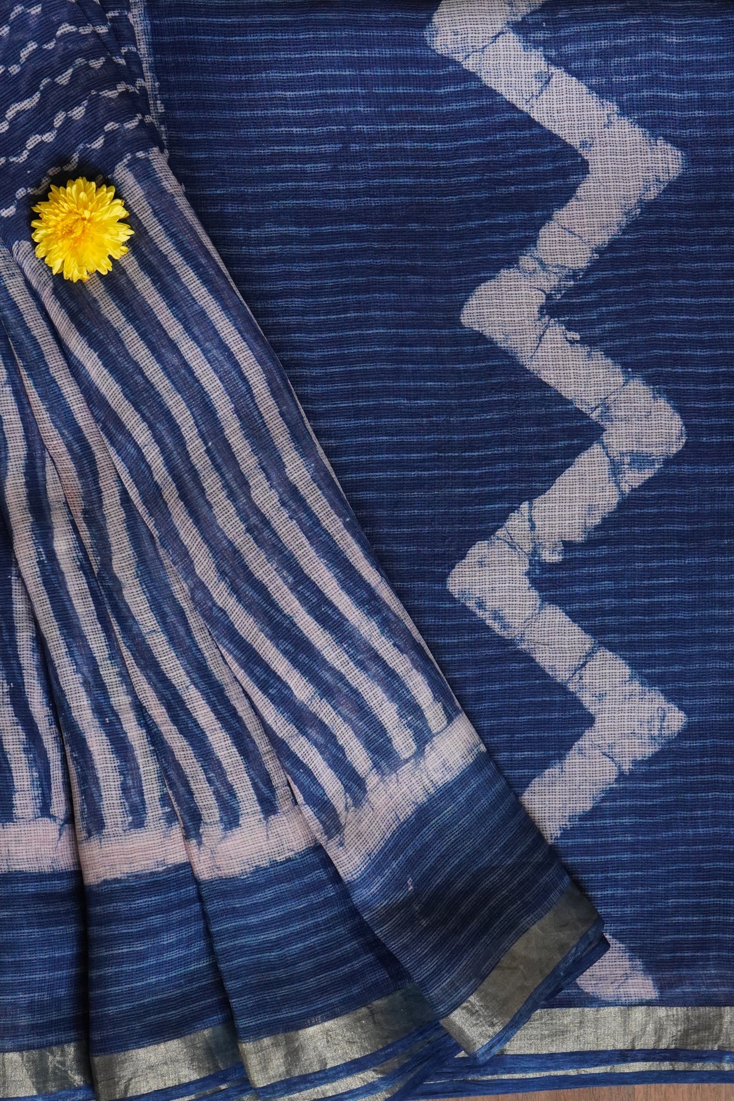 Hand Block Printed Kota Silk Saree