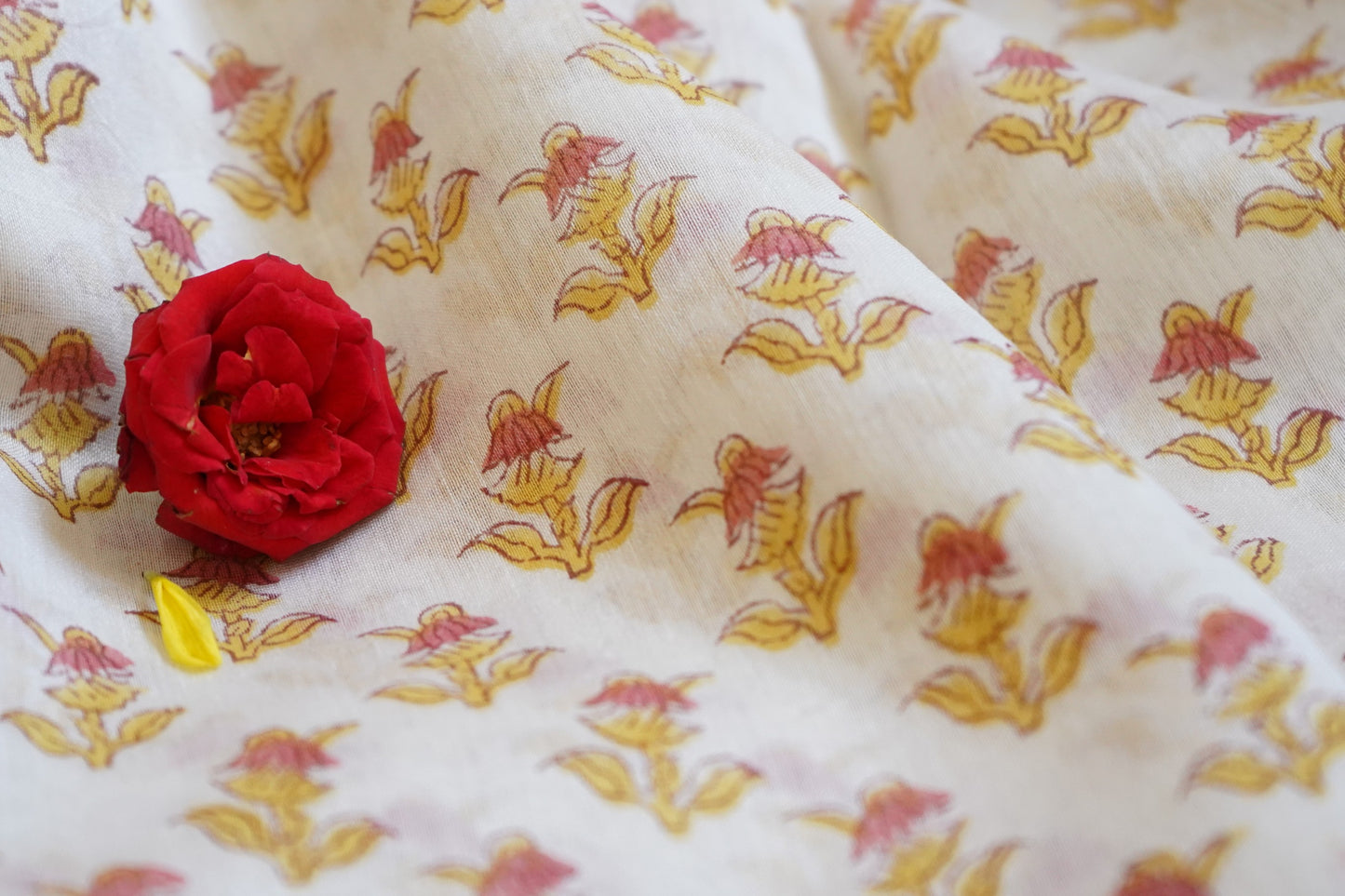 Hand Block Printed Chanderi Silk Cotton Saree