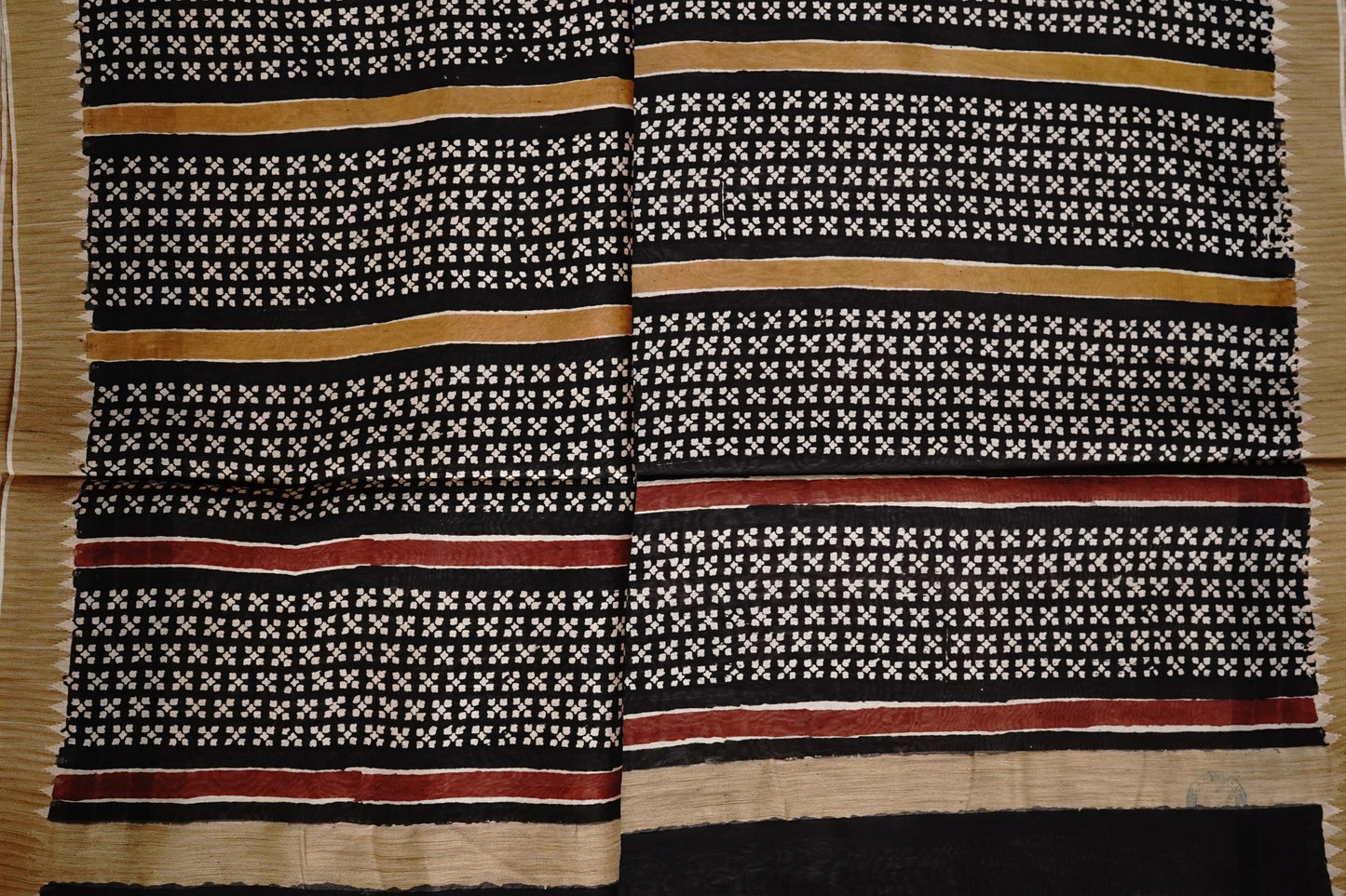 Hand Block Printed Chanderi Silk Cotton Saree
