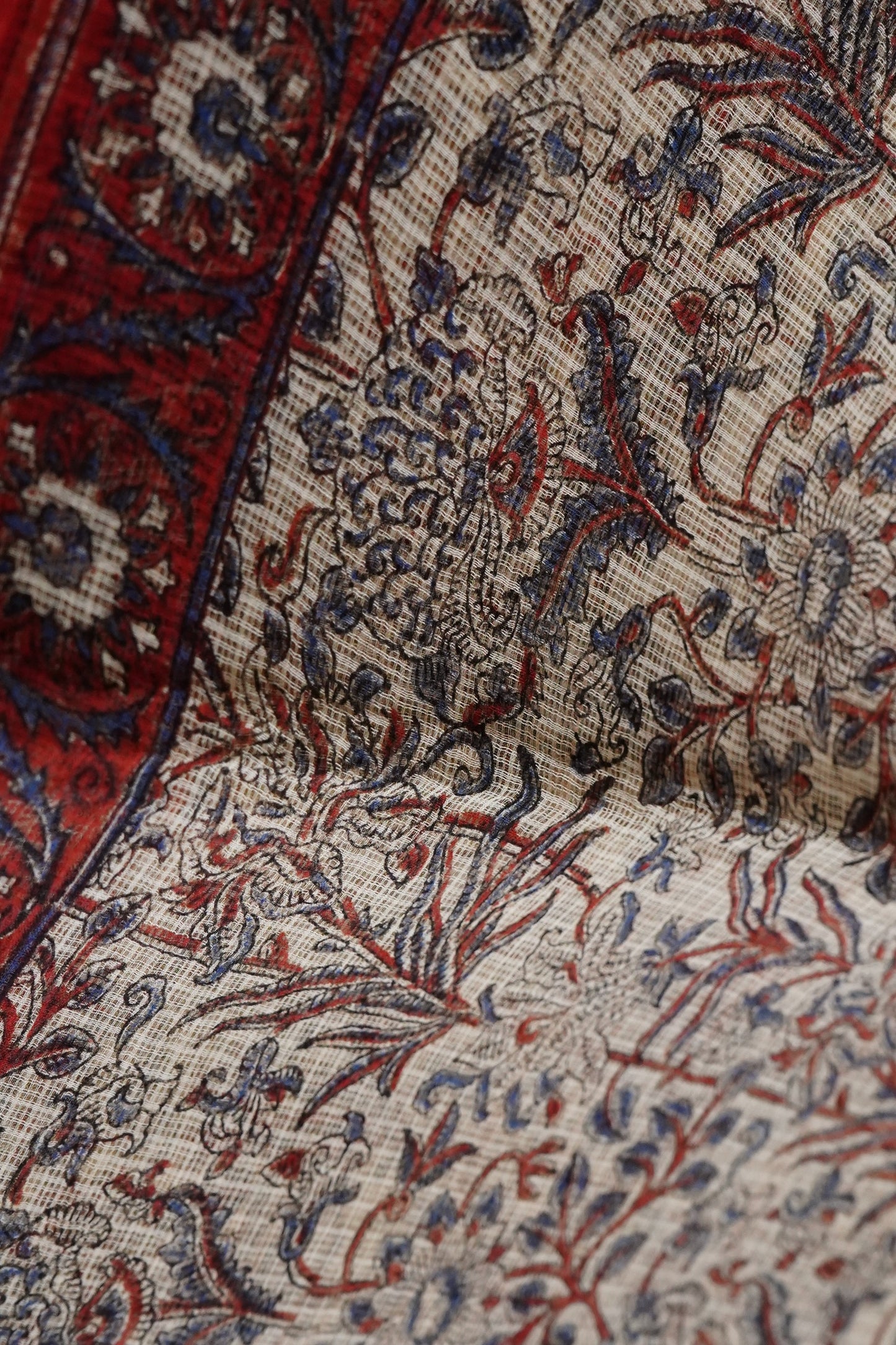 Hand Block Printed Kota Cotton Saree