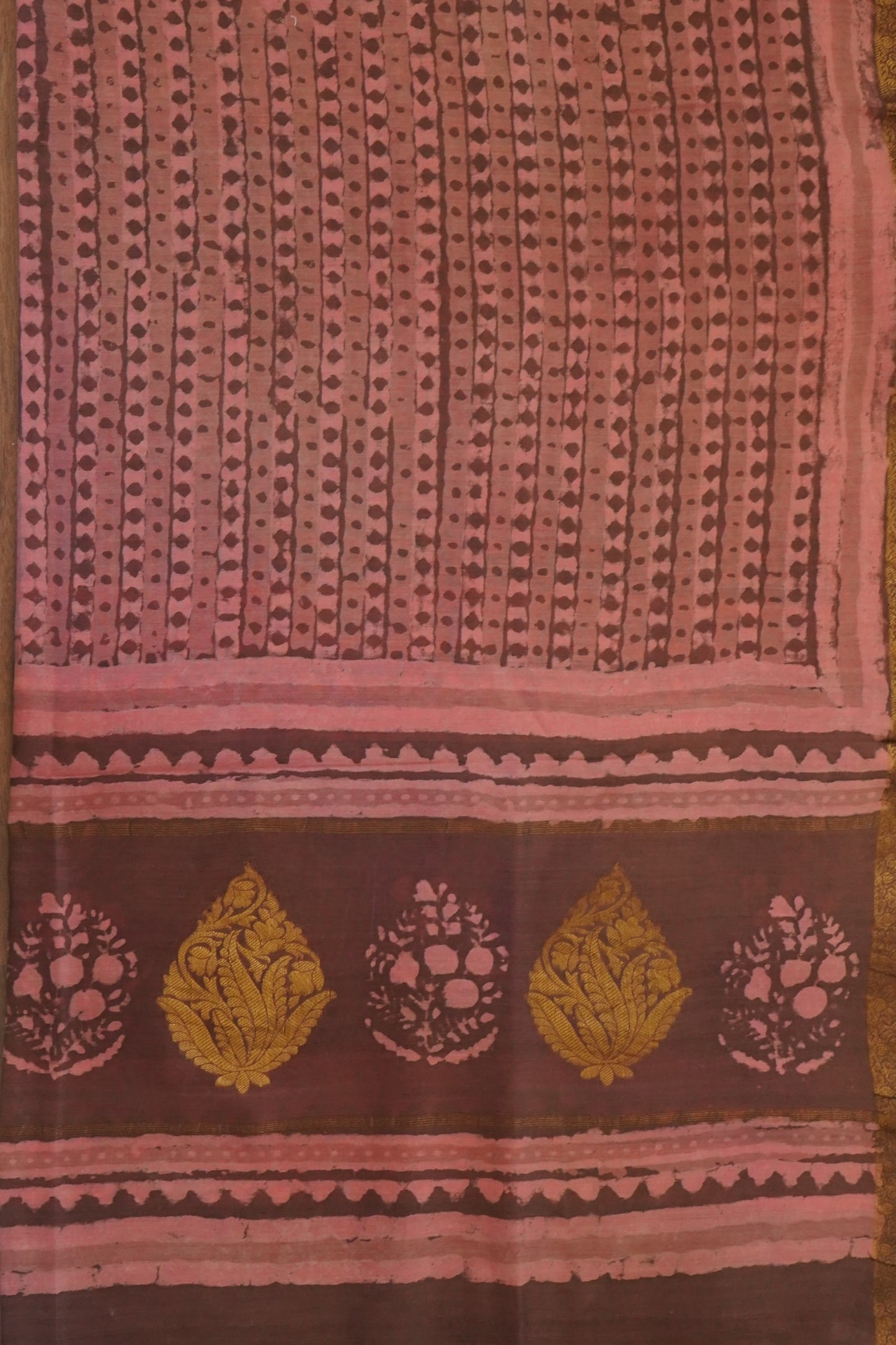 Hand Block Printed Chanderi Silk Cotton Dupatta