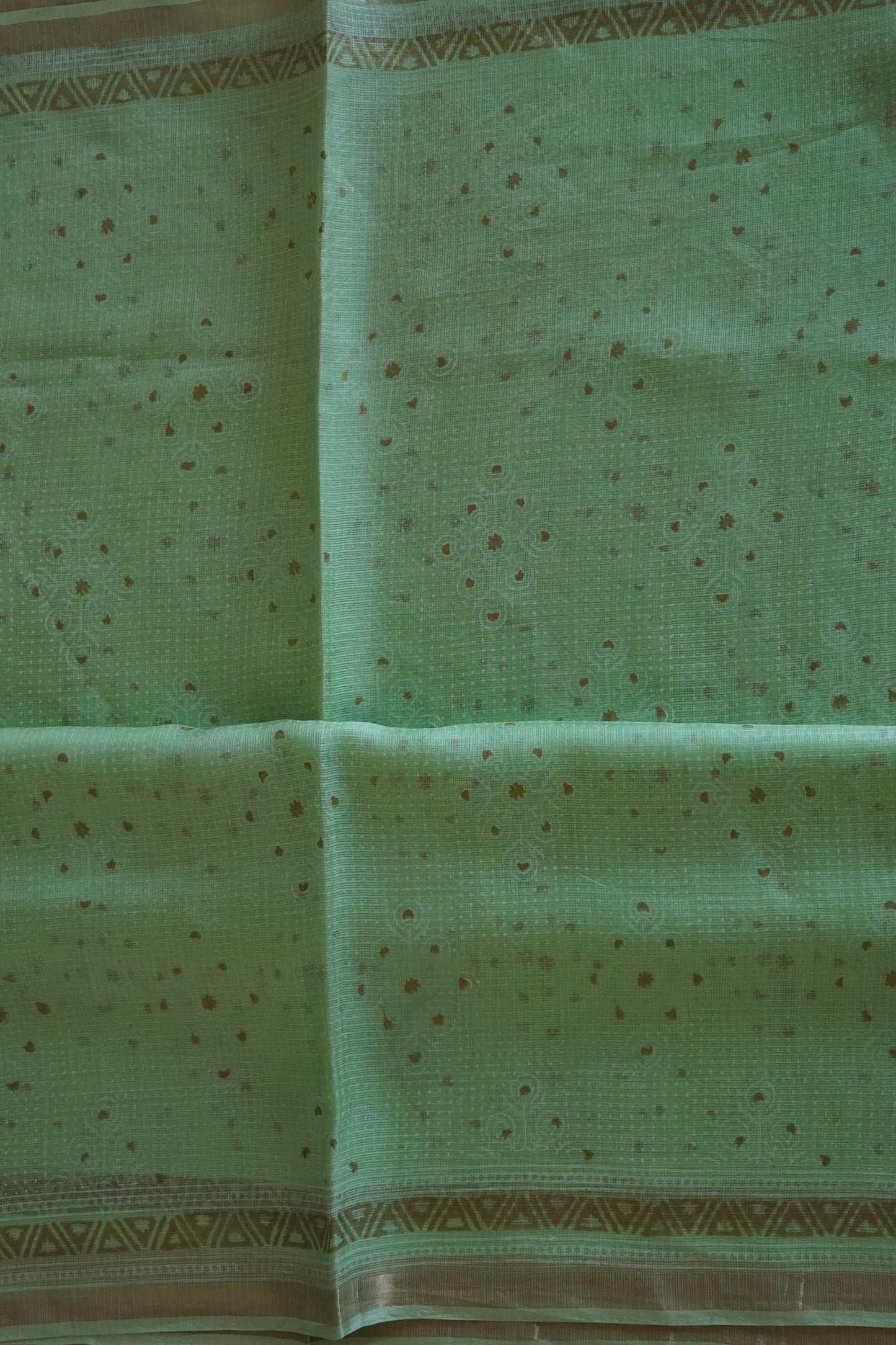Hand Block Printed Kota Silk Saree