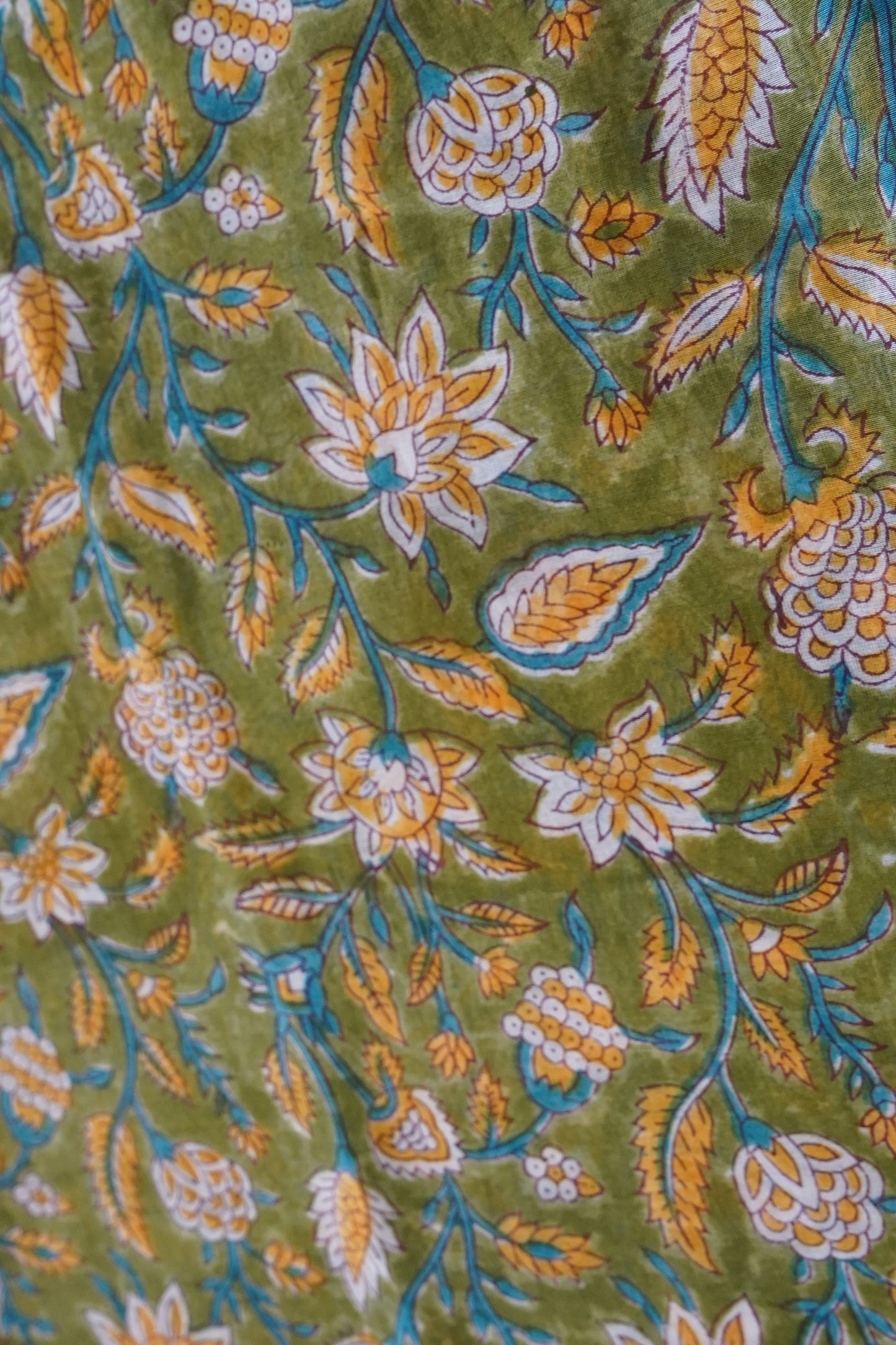 Hand Block Printed Chanderi Silk Cotton Dupatta