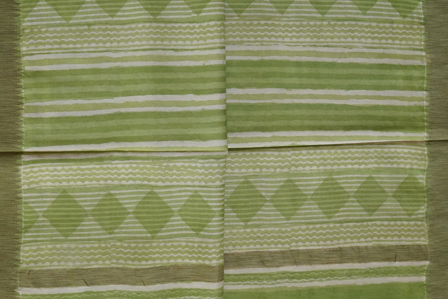Hand Block Printed Chanderi Silk Cotton Saree