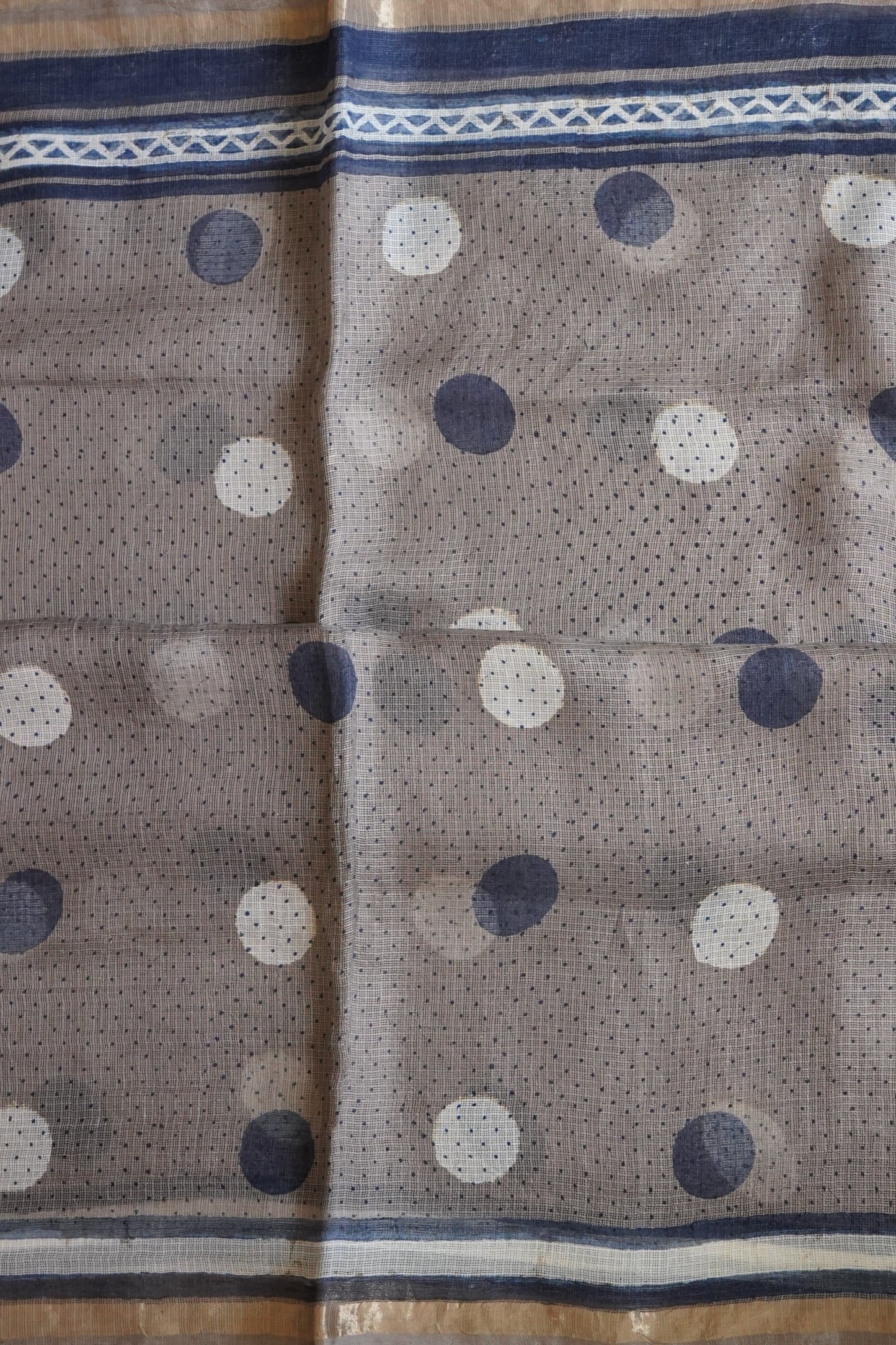 Hand Block Printed Kota Silk Saree