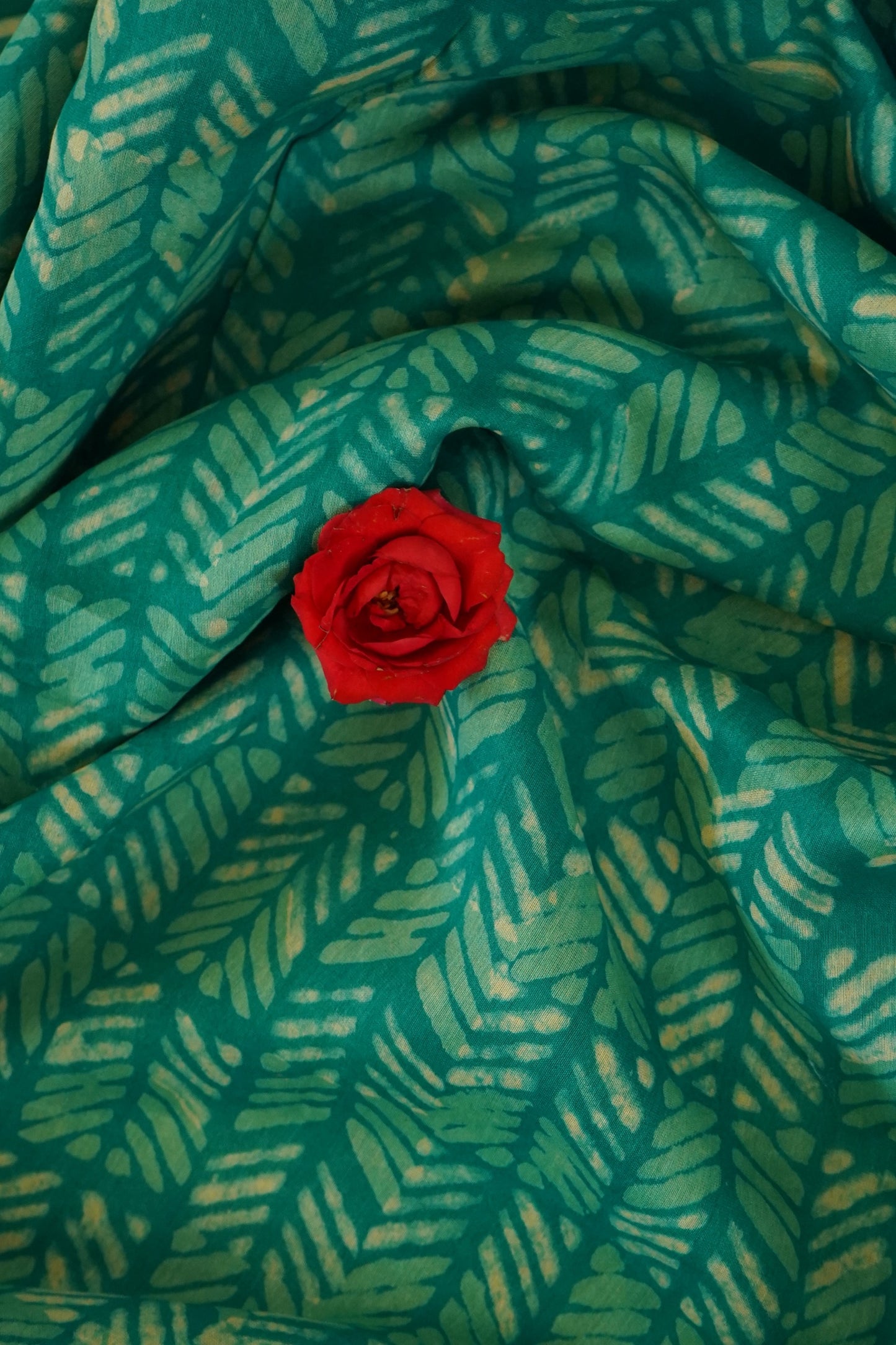 Hand Block Printed Chanderi Silk Cotton Dupatta