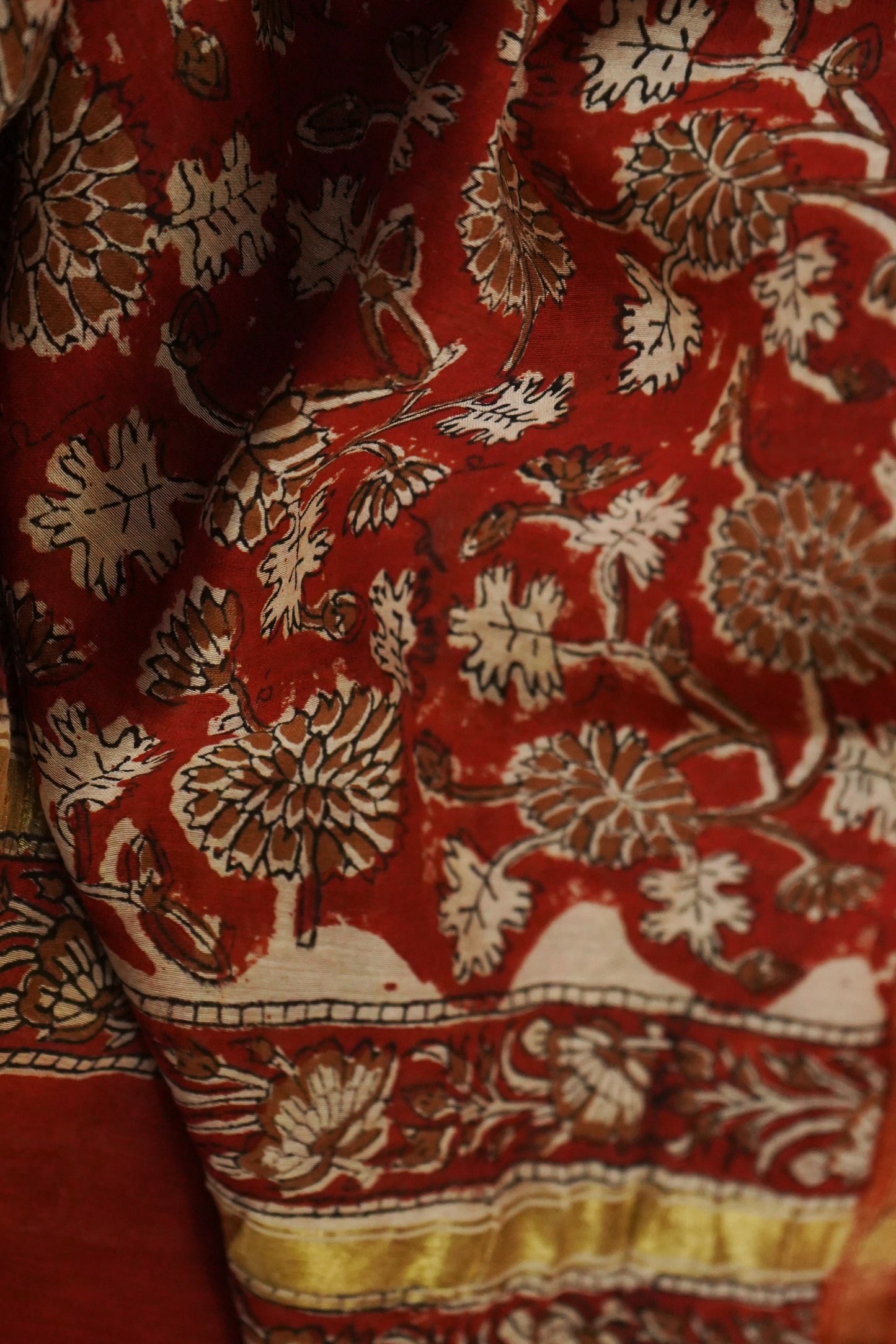 Hand Block Printed Chanderi Silk Cotton Suit Set