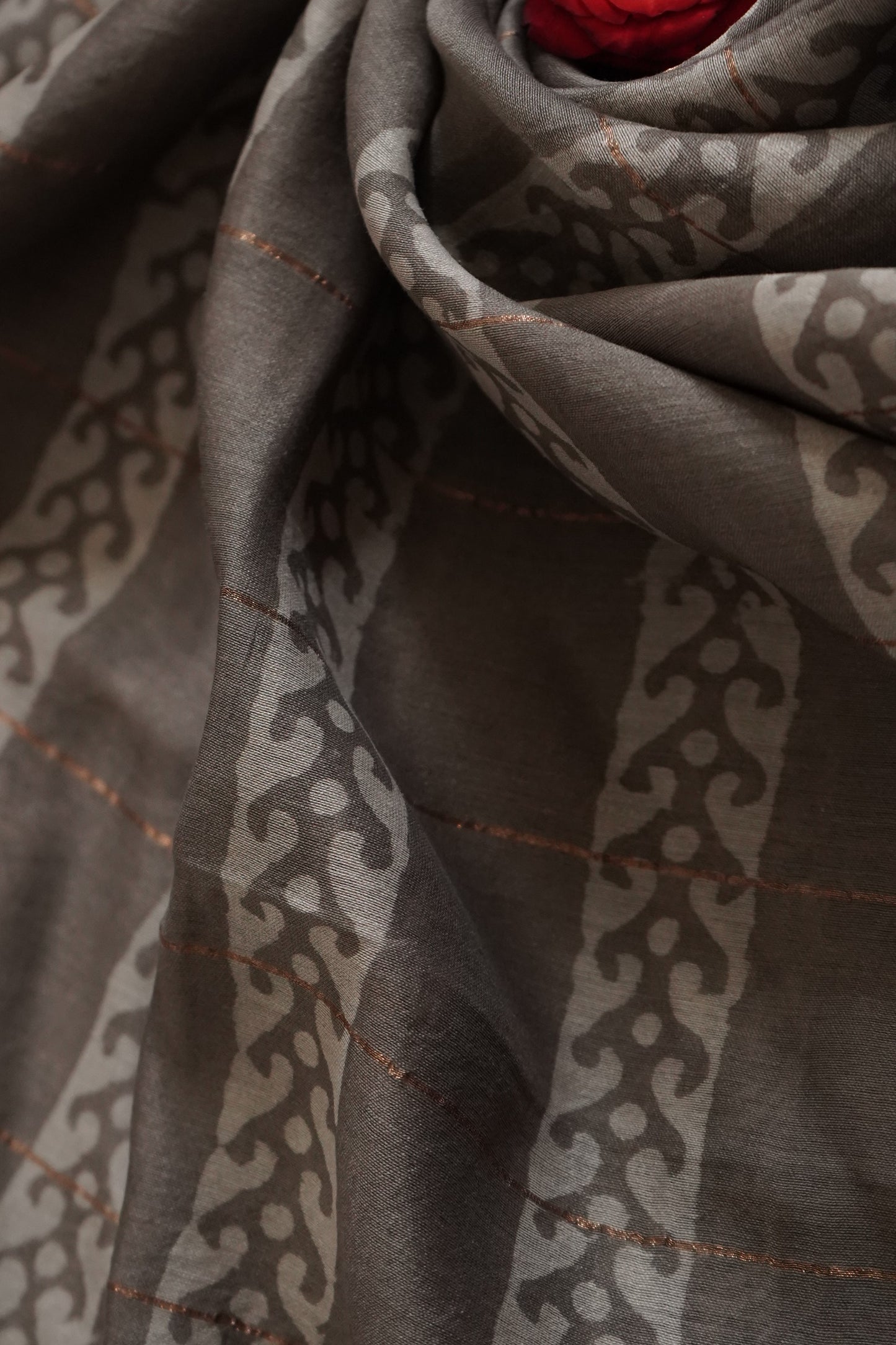 Hand Block Printed Chanderi Silk Cotton Suit Set