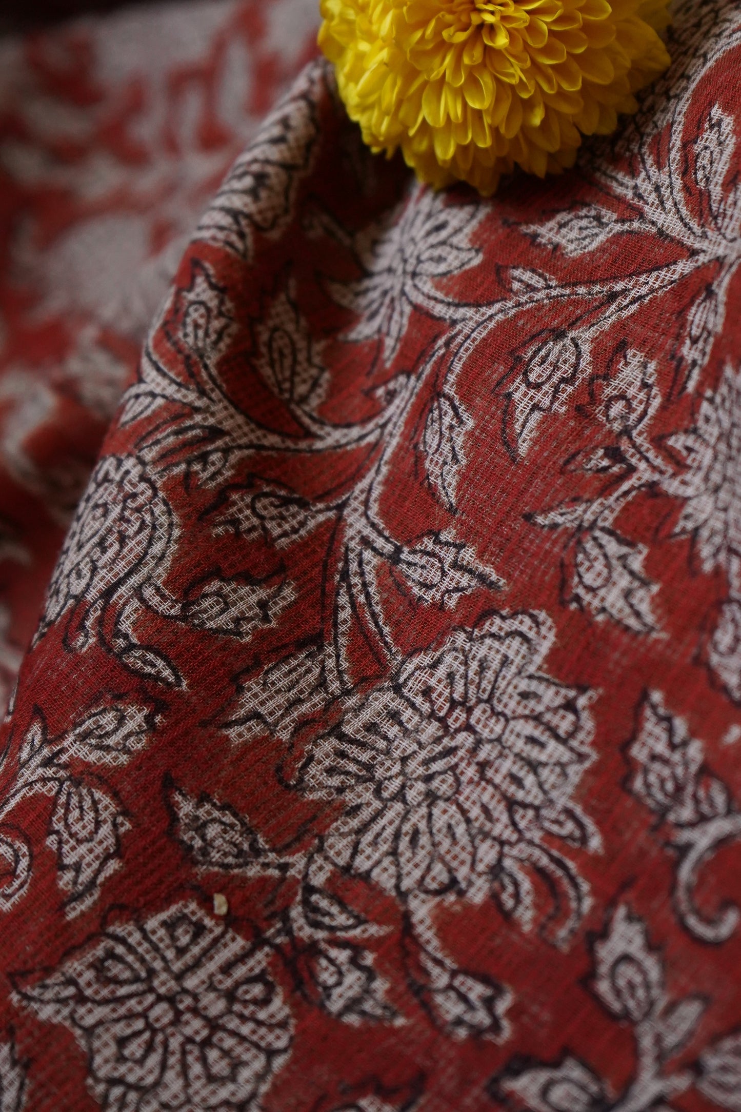 Hand Block Printed Kota Cotton Saree
