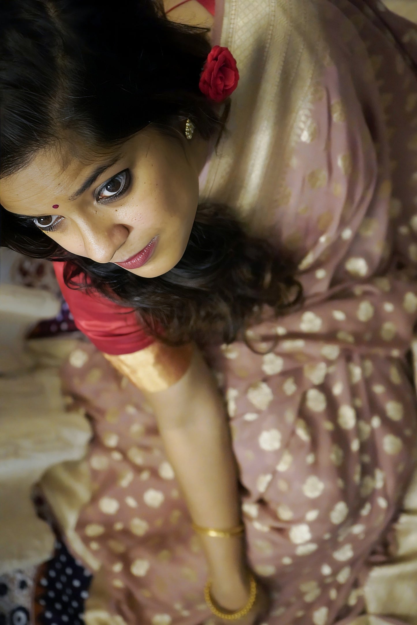 Georgette Banarasi Handwoven Saree