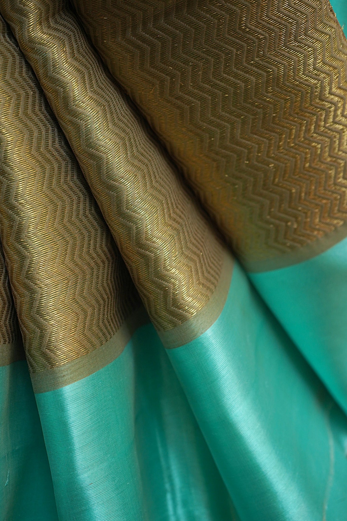 Blue Pure Pattu Silk Chanderi Saree