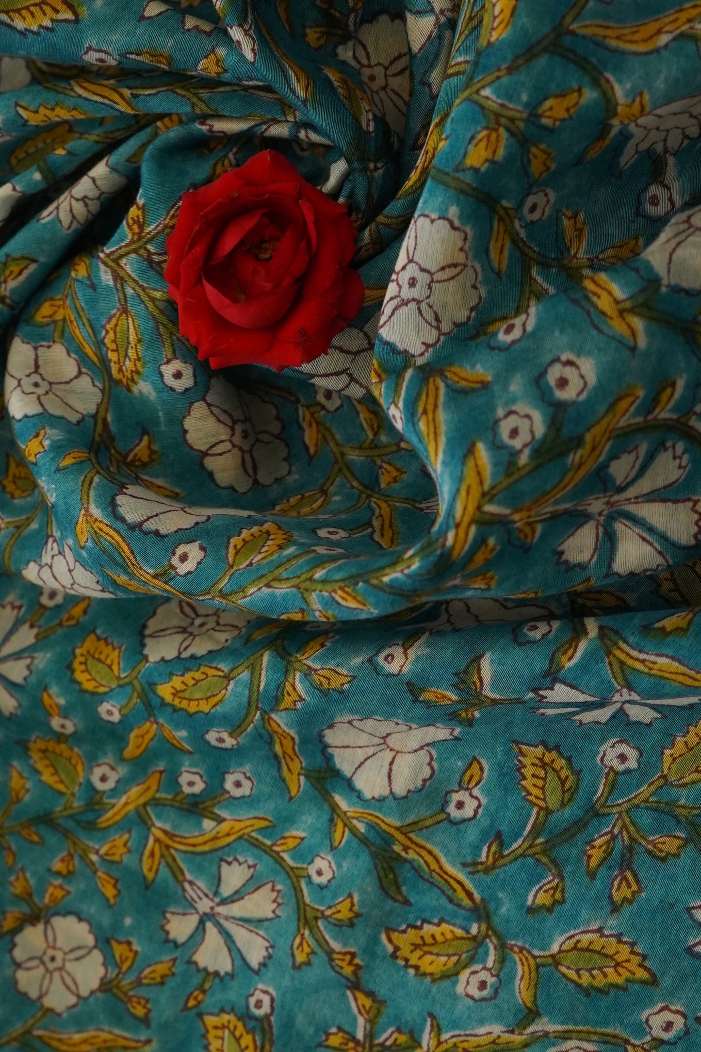 Hand Block Printed Chanderi Silk Cotton Dupatta