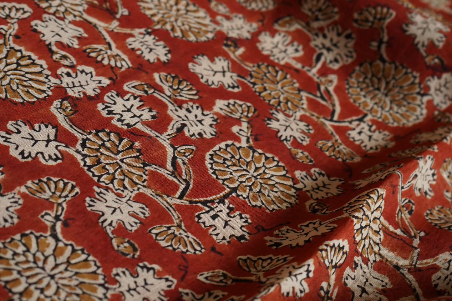 Hand Block Printed Chanderi Silk Cotton Saree
