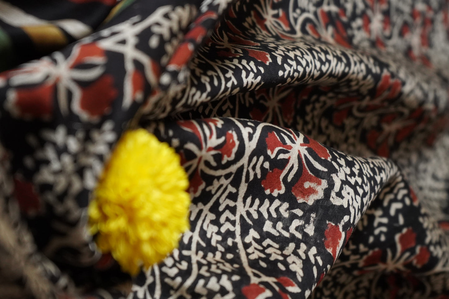 Hand Block Printed Chanderi Silk Cotton Saree