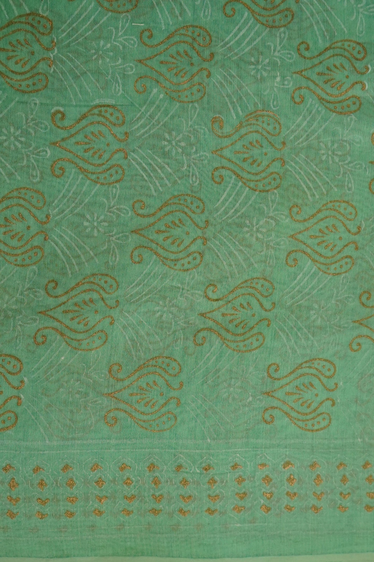 Hand Block Printed Chanderi Silk Cotton Suit Set