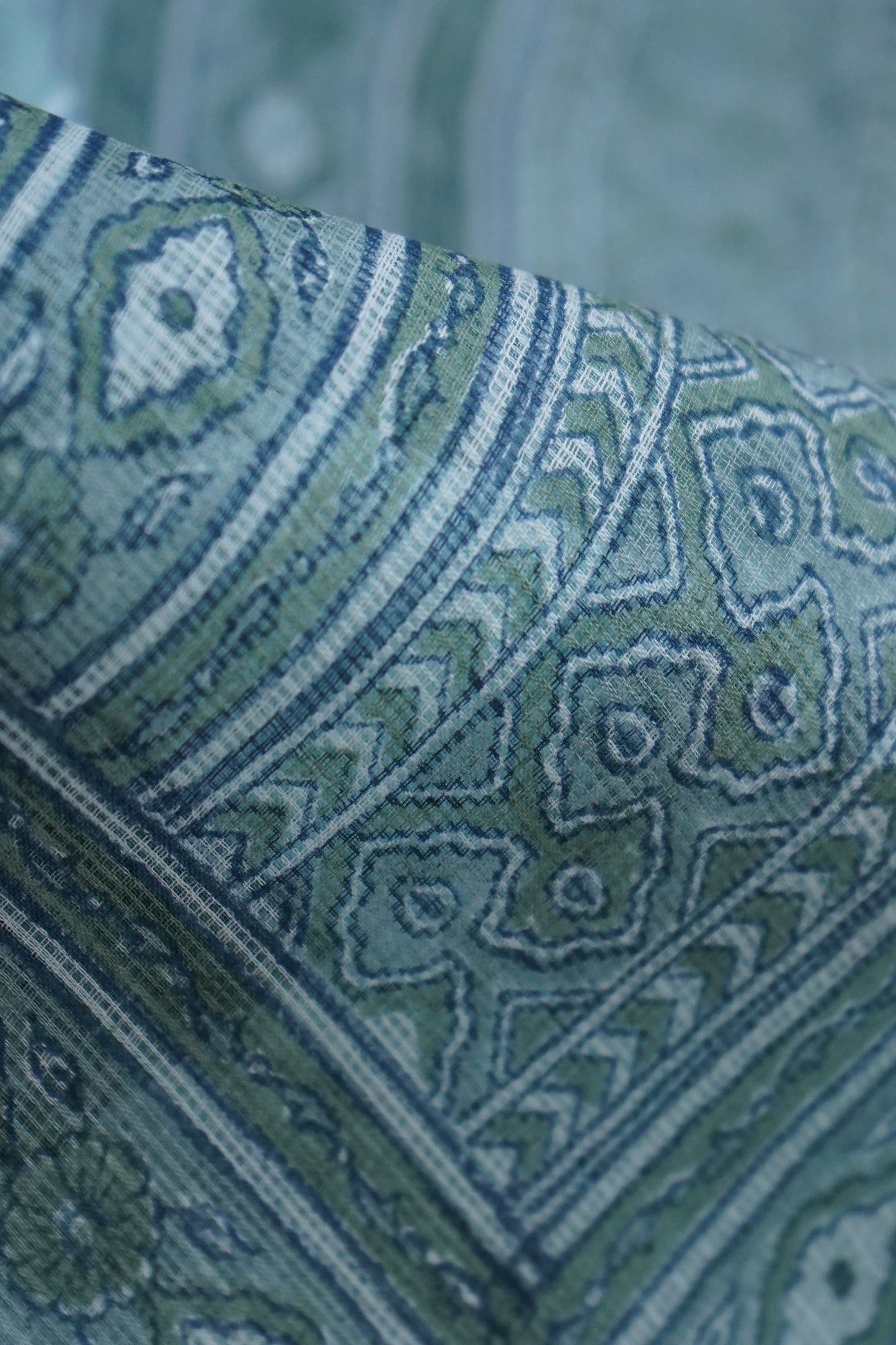 Hand Block Printed Kota Cotton Saree