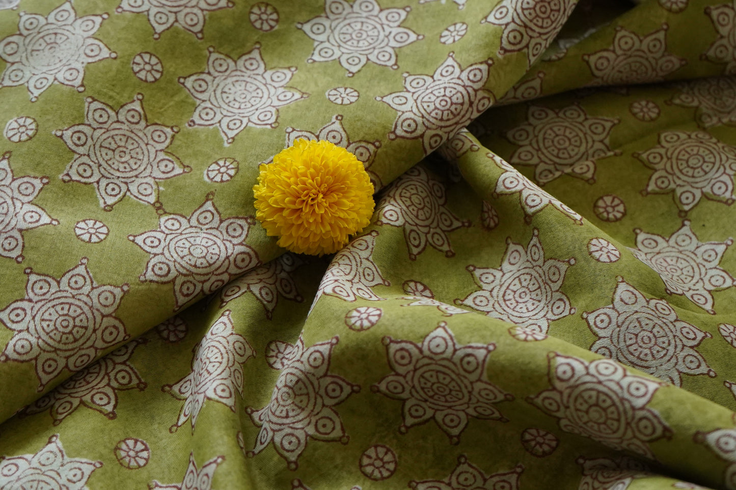 Hand Block Printed Chanderi Silk Cotton Saree
