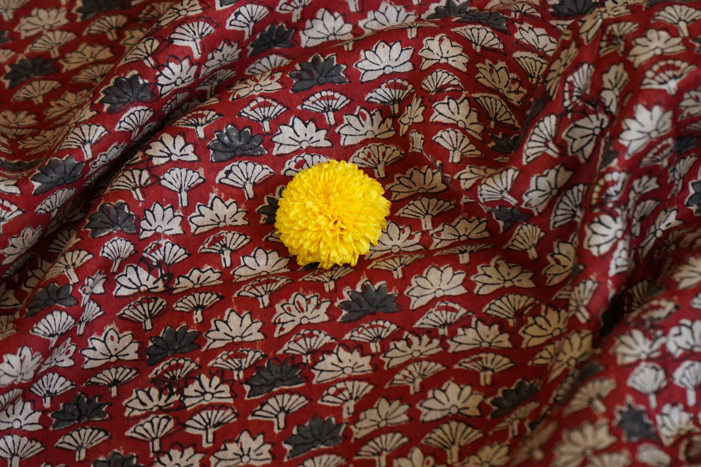 Hand Block Printed Chanderi Silk Cotton Saree
