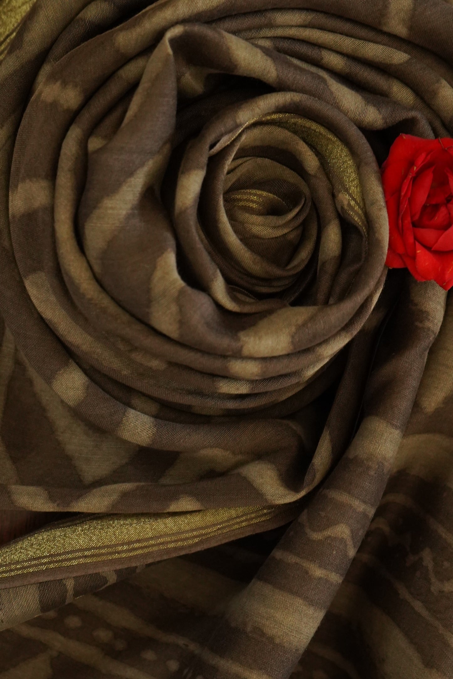 Hand Block Printed Chanderi Silk Cotton Dupatta
