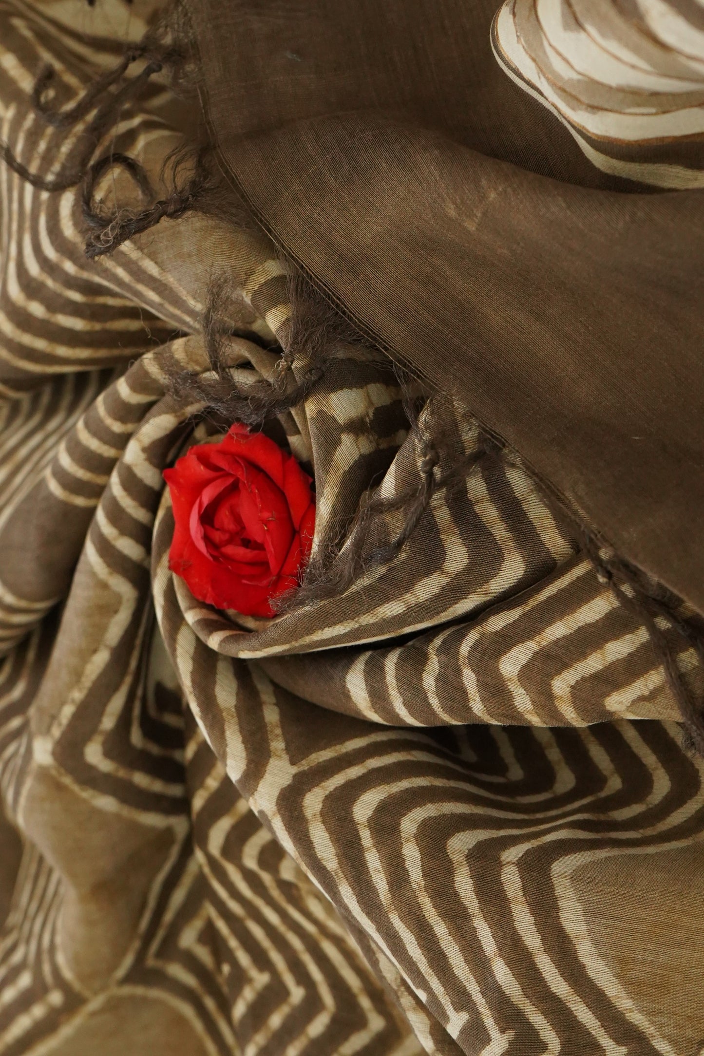 Hand Block Printed Chanderi Silk Cotton Dupatta