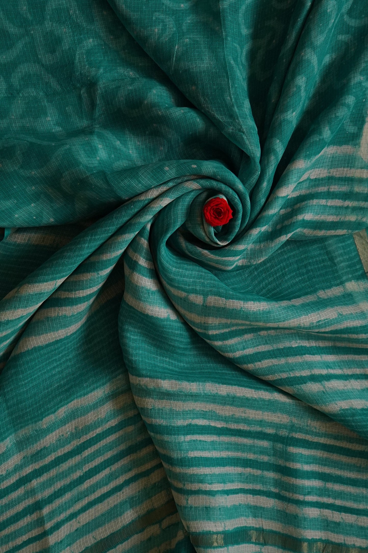 Hand Block Printed Kota Silk Saree