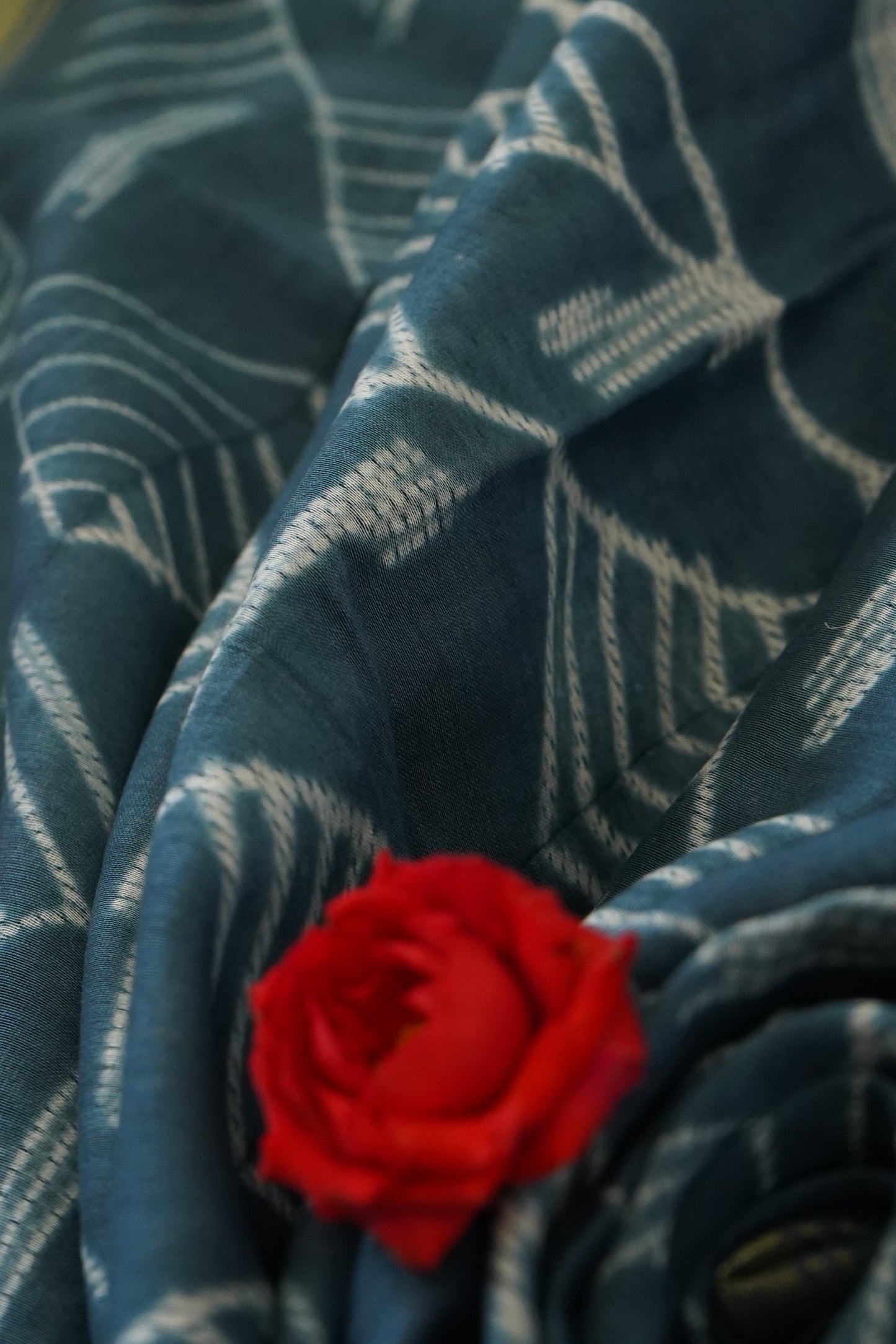 Hand Block Printed Chanderi Silk Cotton Dupatta