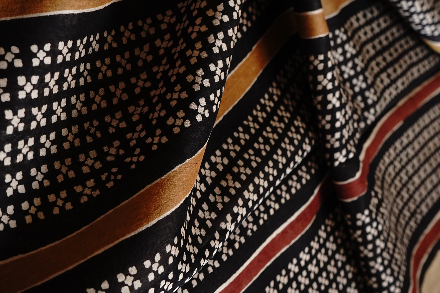 Hand Block Printed Chanderi Silk Cotton Saree