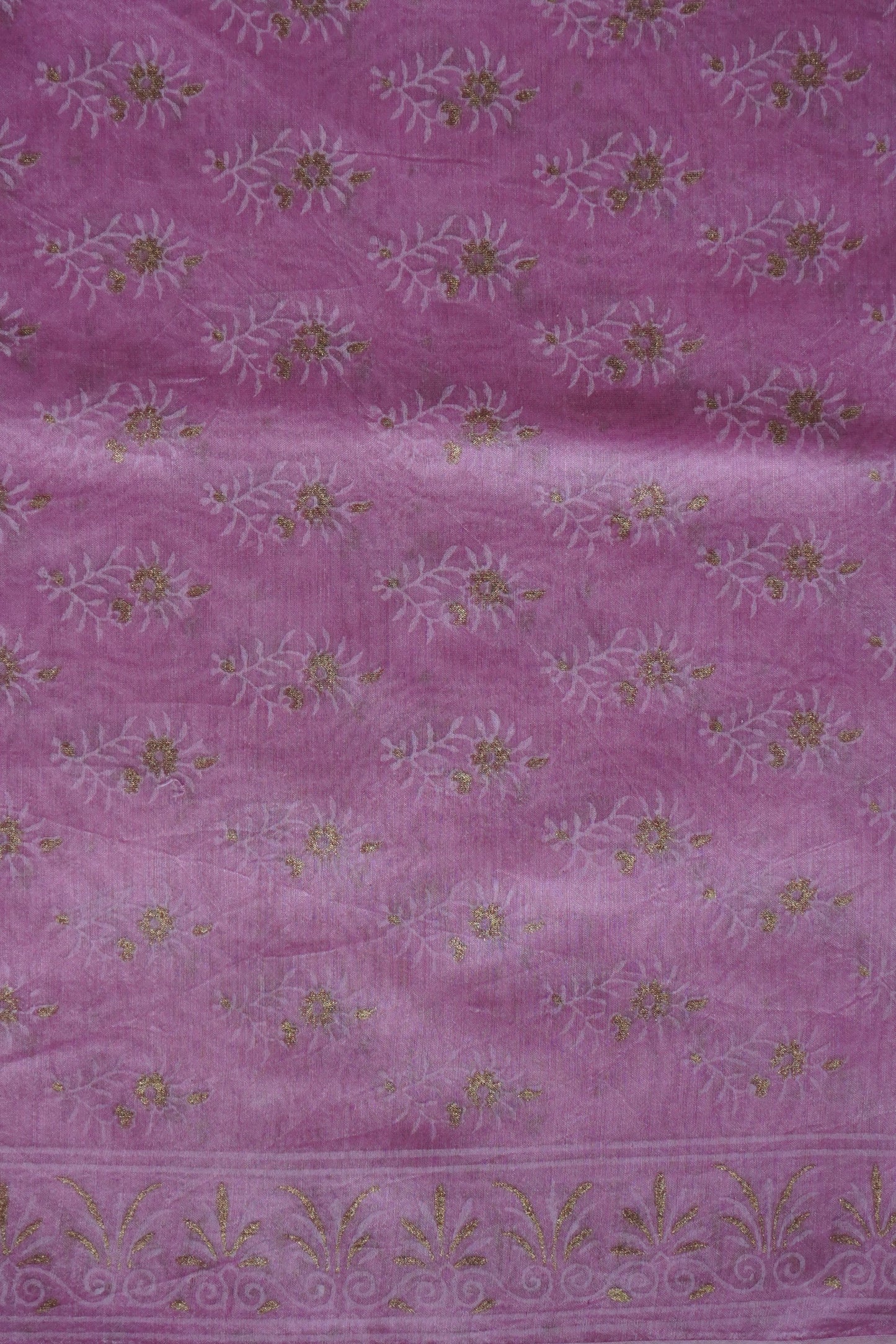 Hand Block Printed Chanderi Silk Cotton Suit Set