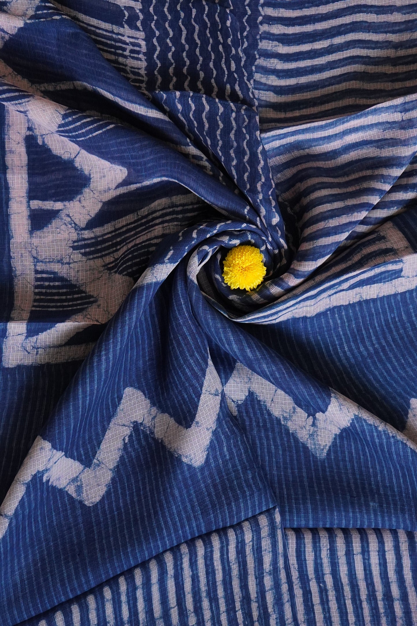 Hand Block Printed Kota Silk Saree