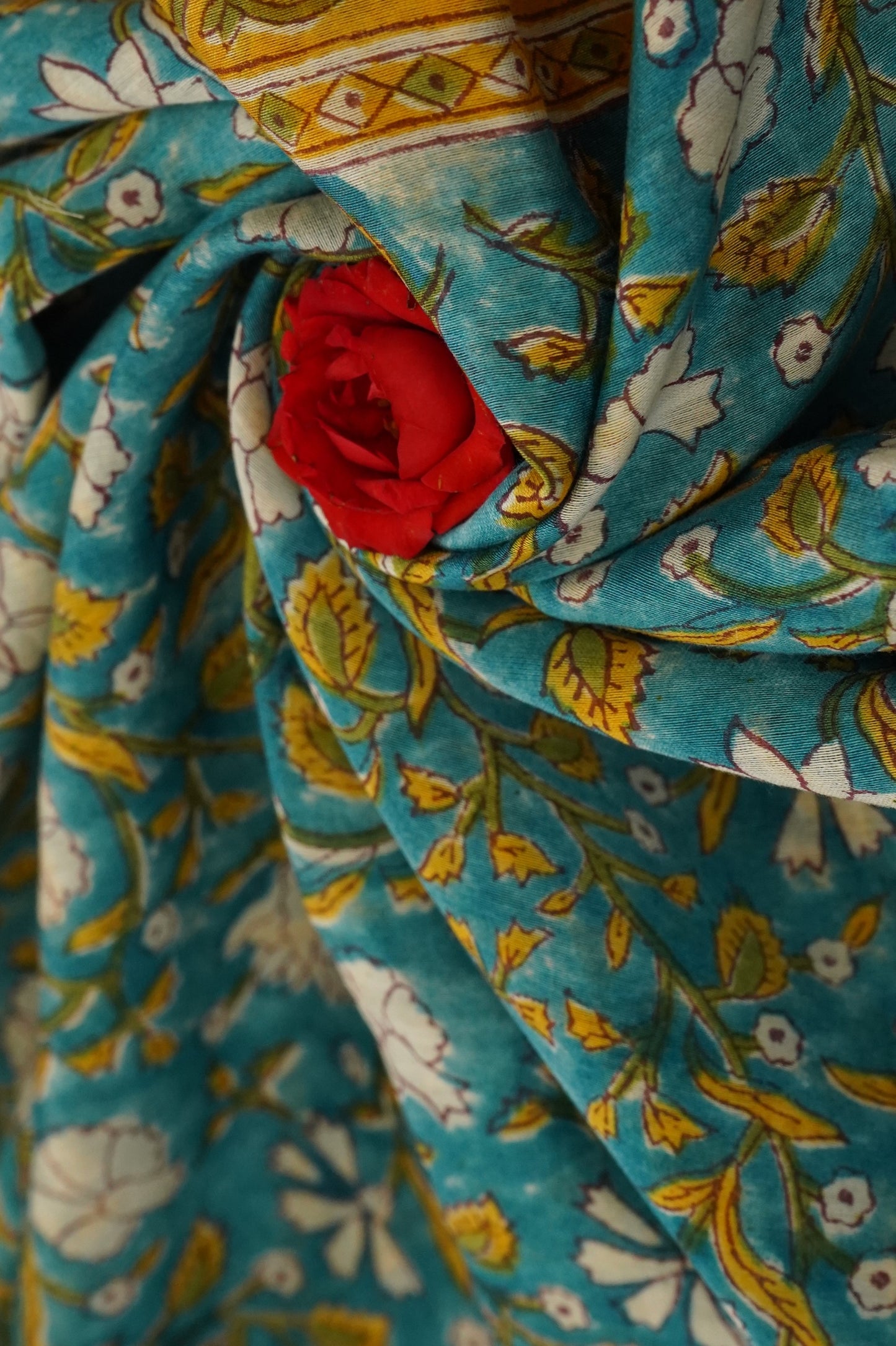 Hand Block Printed Chanderi Silk Cotton Dupatta