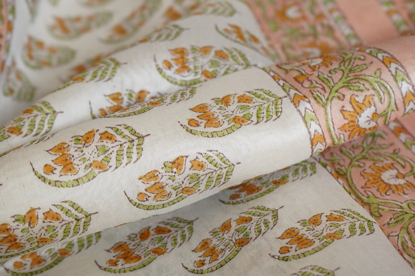 Hand Block Printed Chanderi Silk Cotton Saree