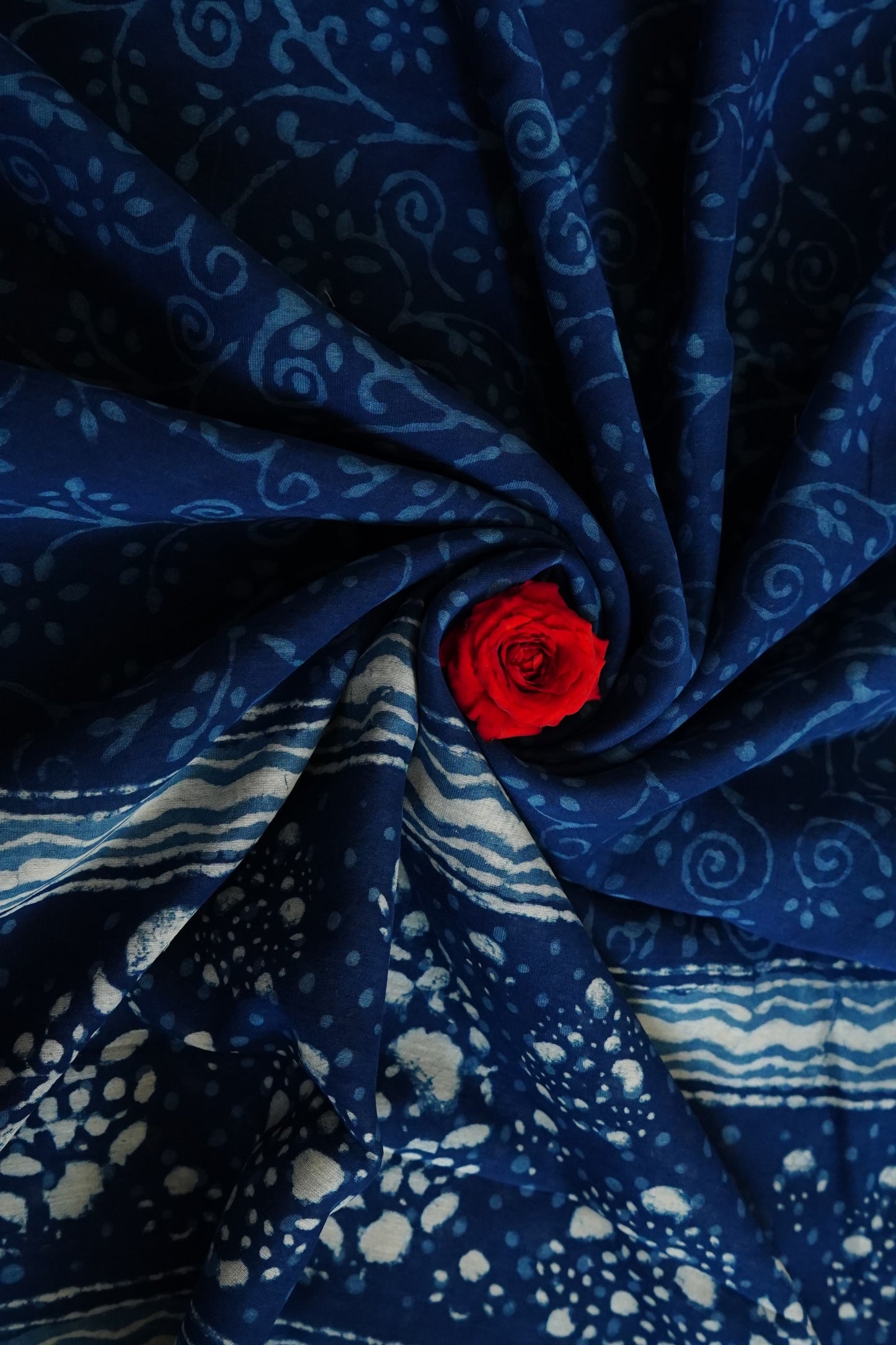 Hand Block Printed Chanderi Silk Cotton Suit Set