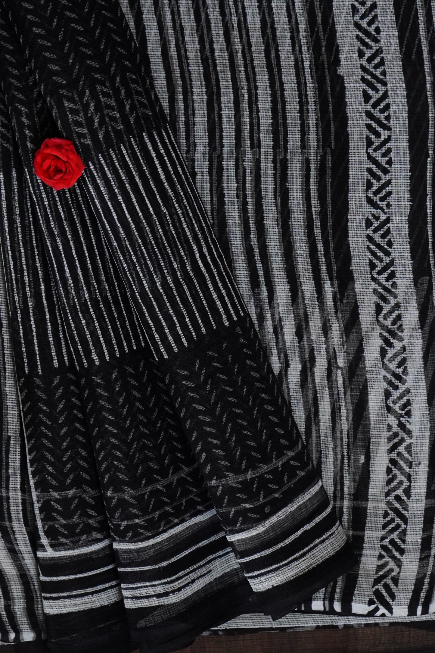 Hand Block Printed Kota Cotton Saree
