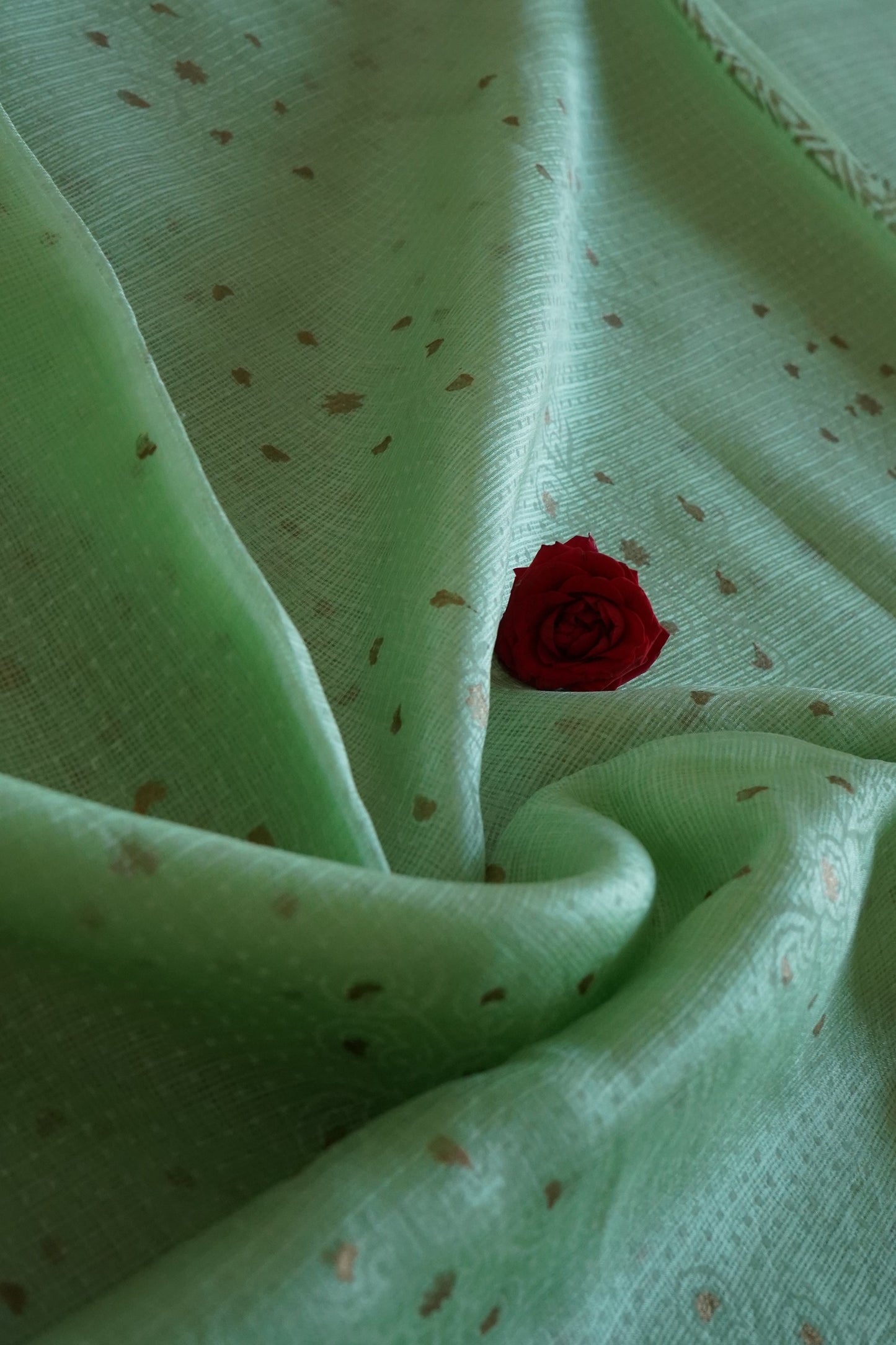 Hand Block Printed Kota Silk Saree