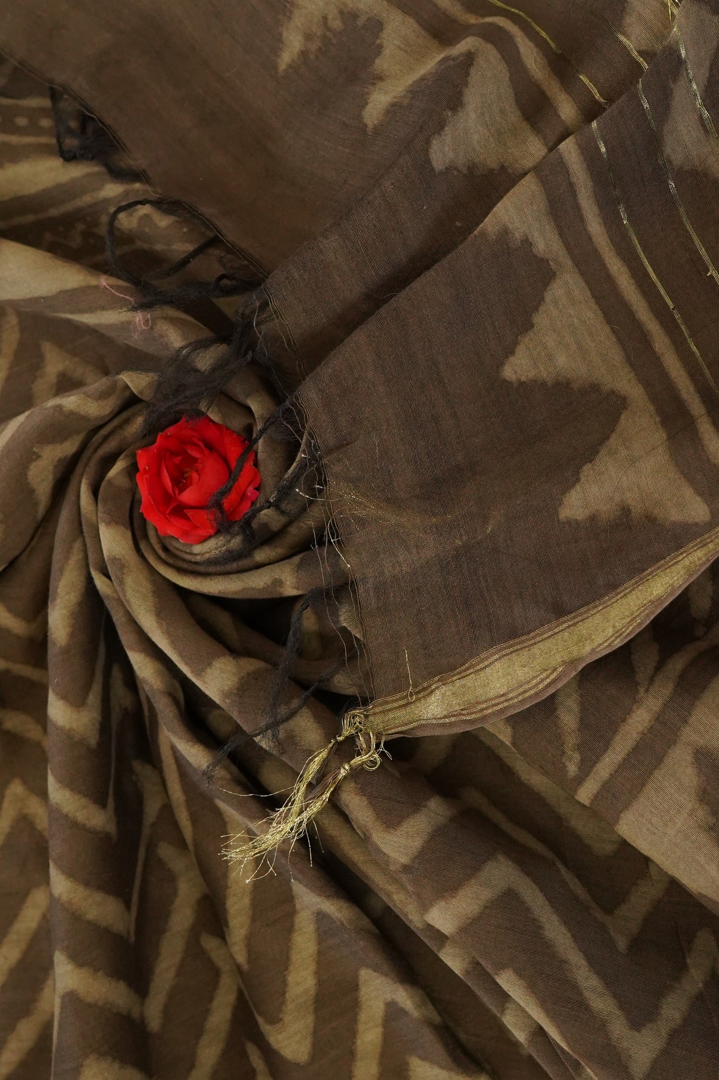 Hand Block Printed Chanderi Silk Cotton Dupatta
