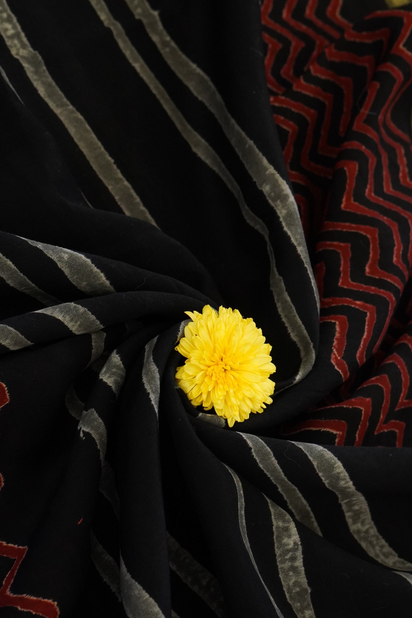 Hand Block Printed Chanderi Silk Cotton Dupatta