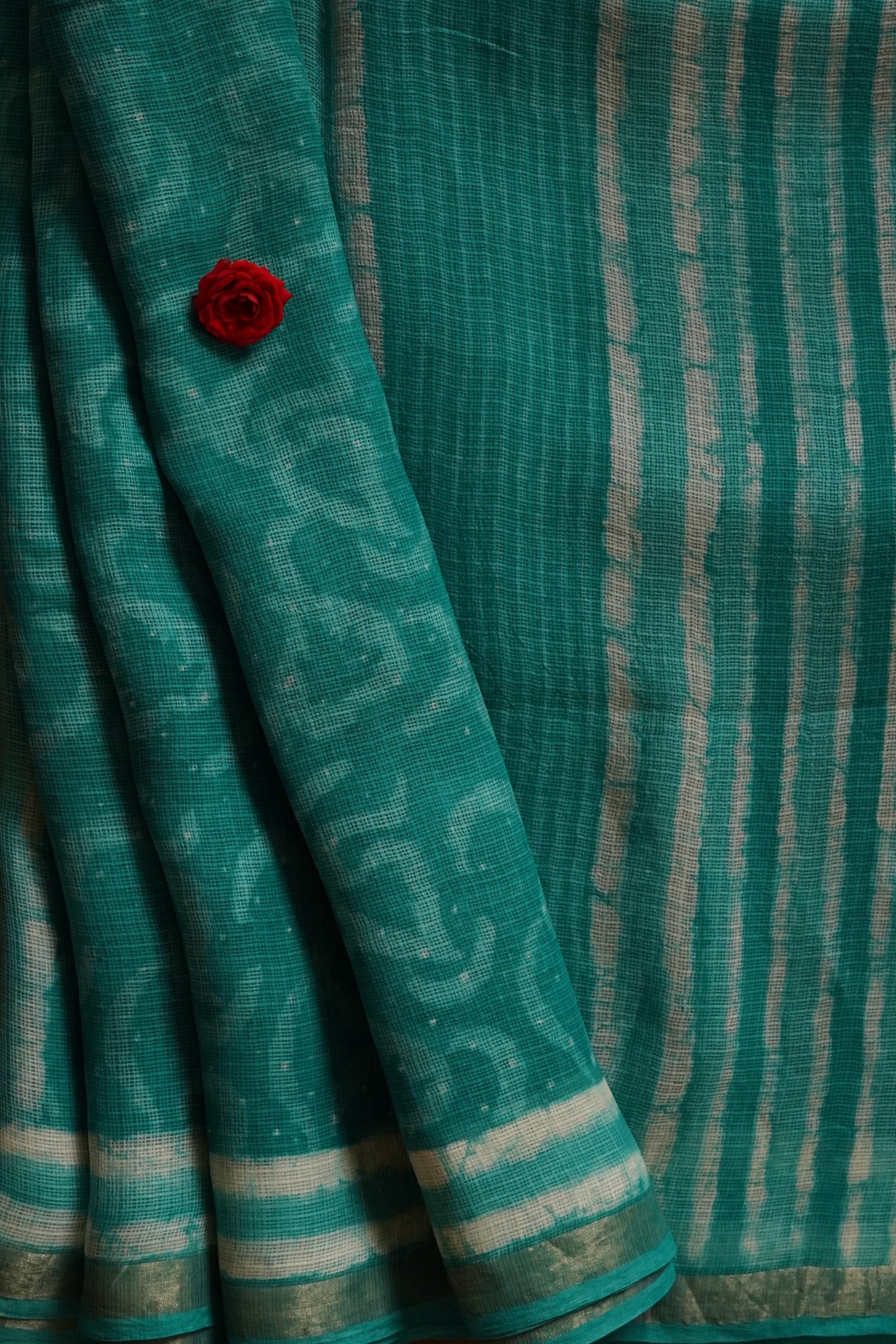 Hand Block Printed Kota Silk Saree