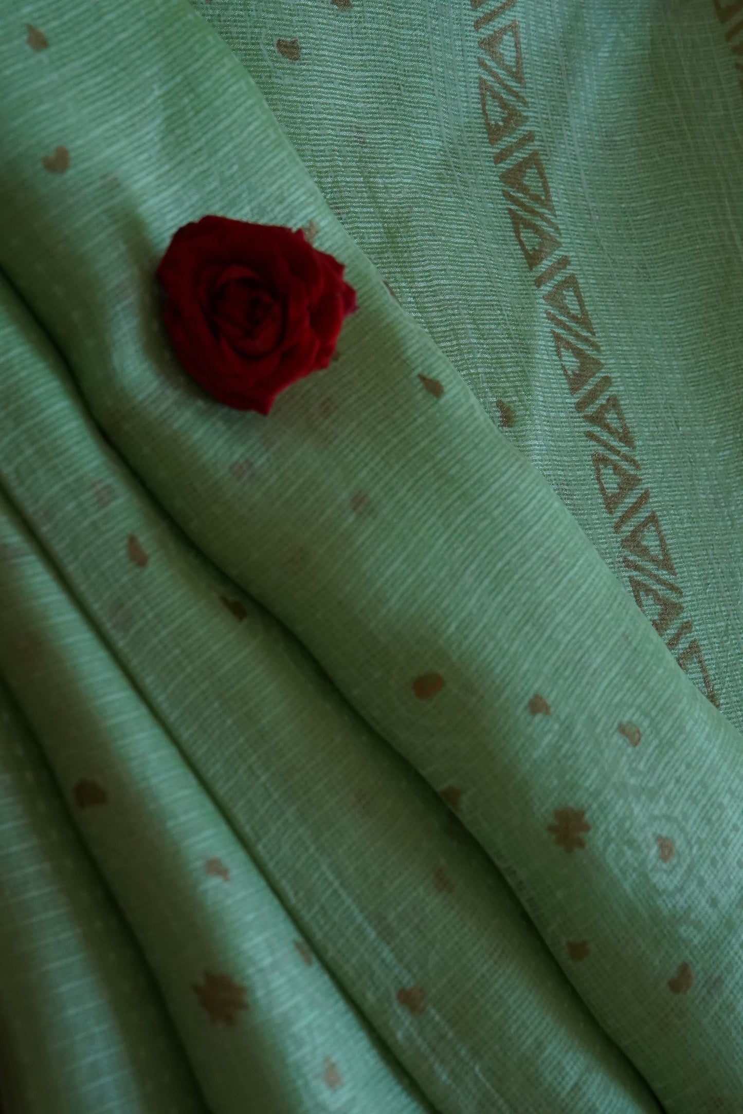 Hand Block Printed Kota Silk Saree