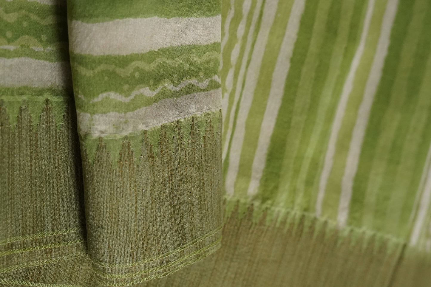 Hand Block Printed Chanderi Silk Cotton Saree