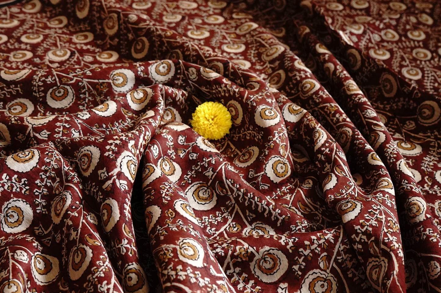 Hand Block Printed Chanderi Silk Cotton Saree