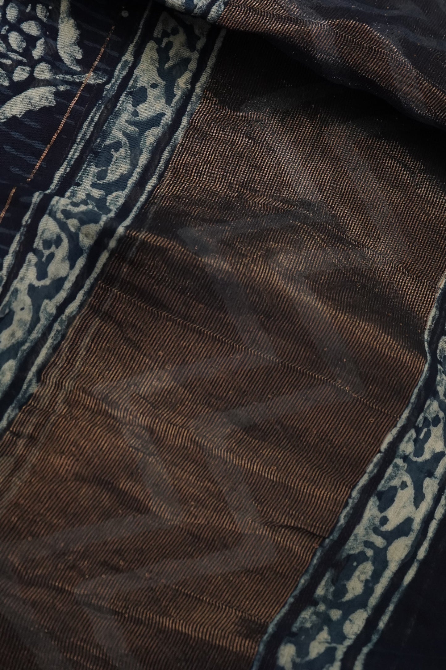 Hand Block Printed Chanderi Silk Cotton Suit Set
