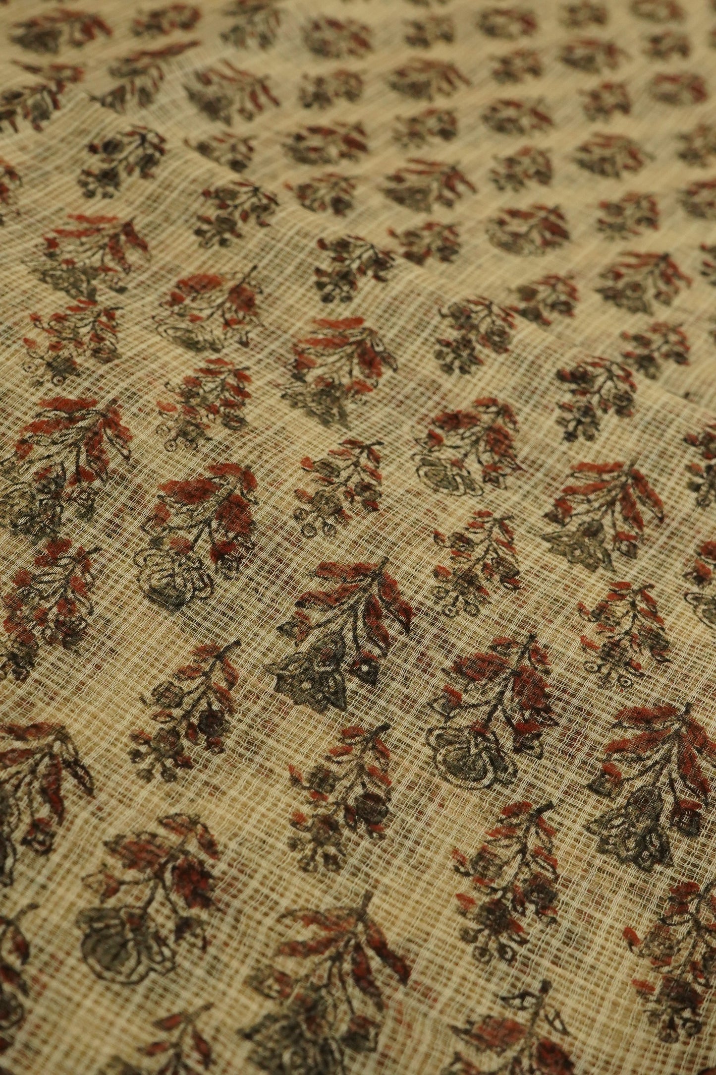 Hand Block Printed Kota Cotton Saree