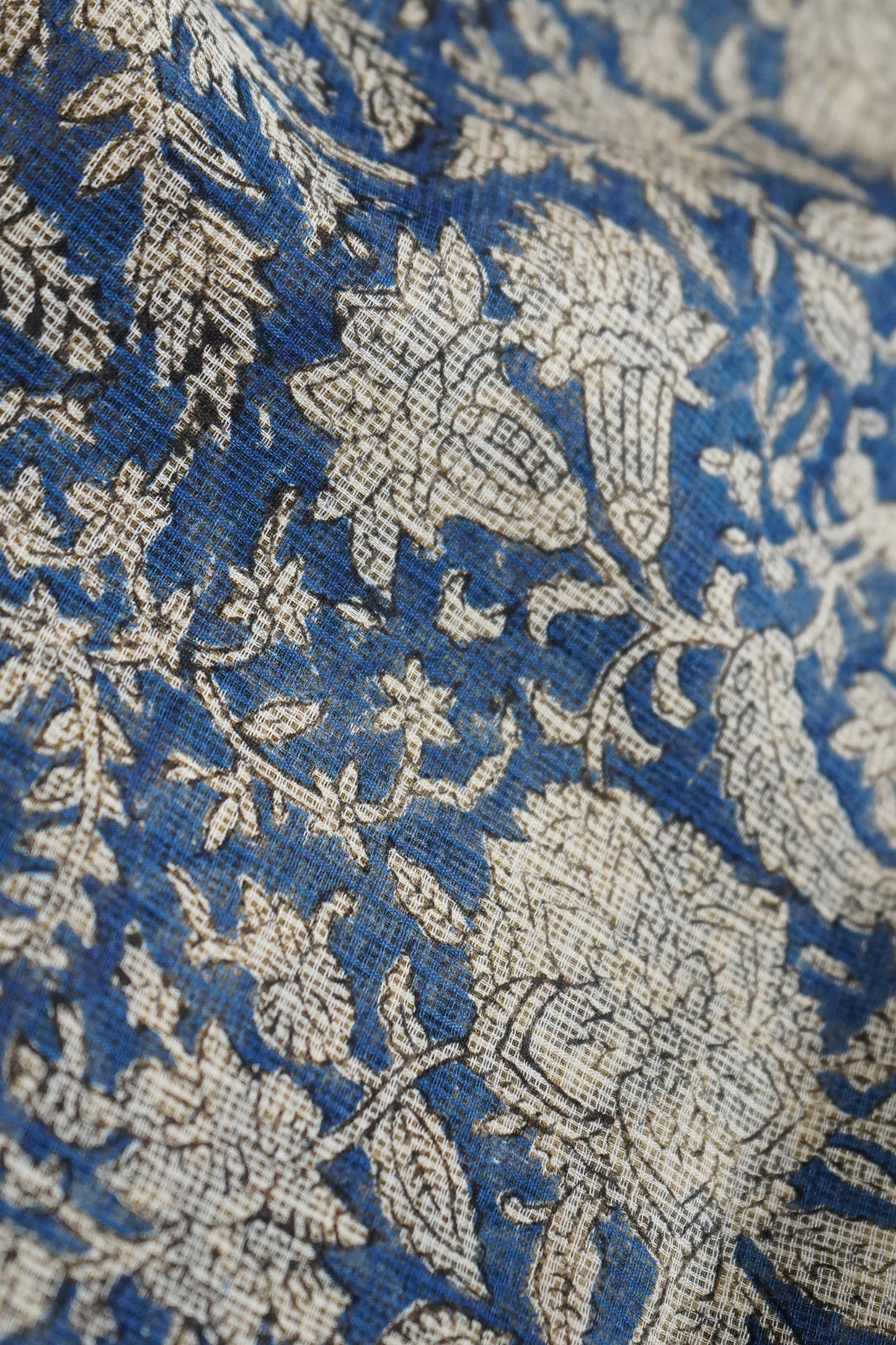Hand Block Printed Kota Cotton Saree