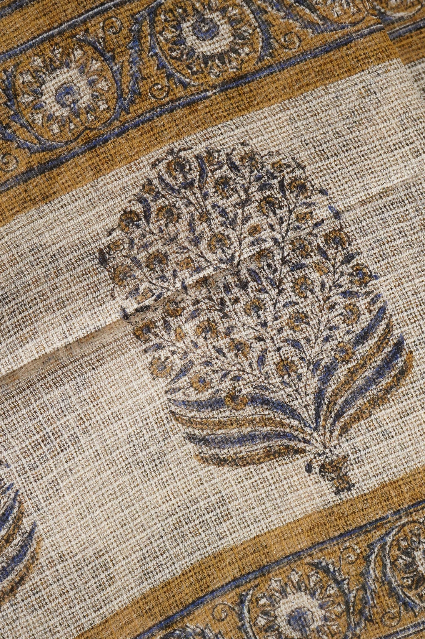 Hand Block Printed Kota Cotton Saree