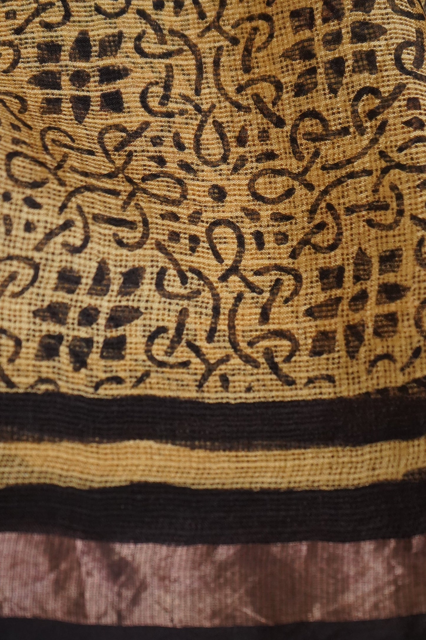 Hand Block Printed Kota Silk Saree