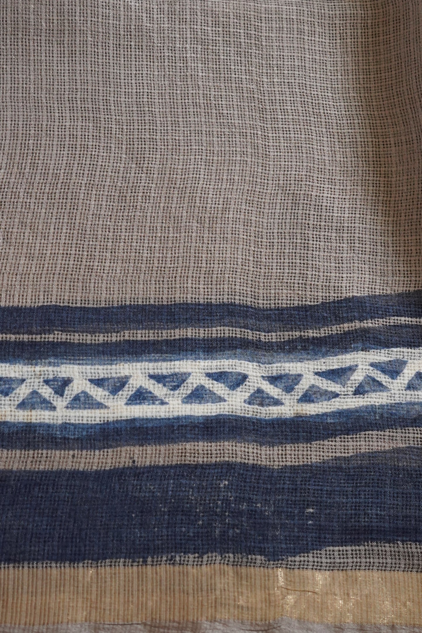 Hand Block Printed Kota Silk Saree