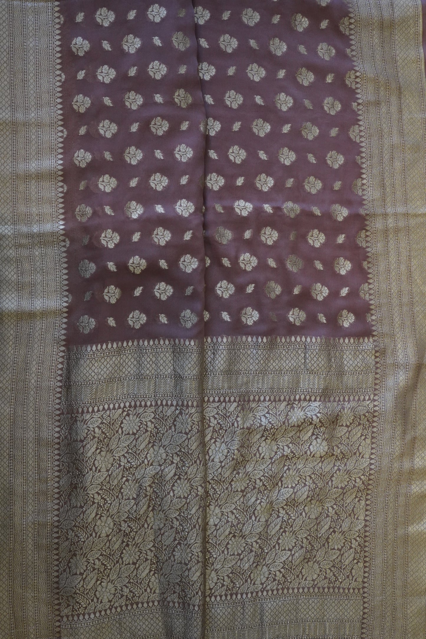 Georgette Banarasi Handwoven Saree