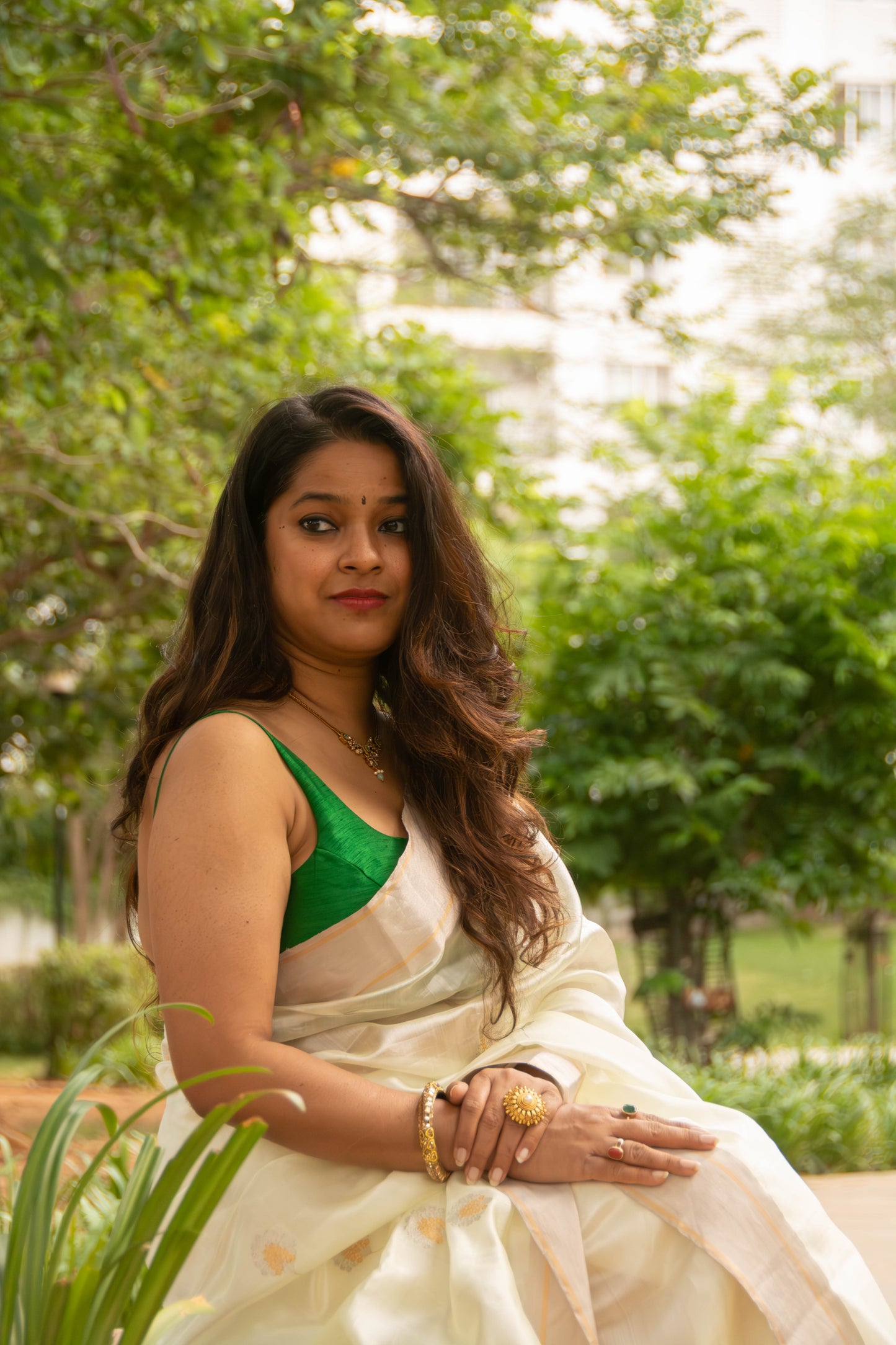 Pastel Green Pure Silk Chanderi Saree
